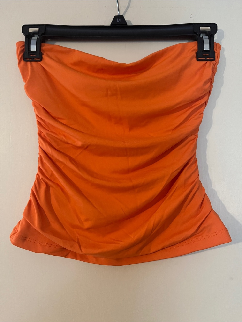 House of Harlow 1960 Orange Strapless Ruched Tube Top